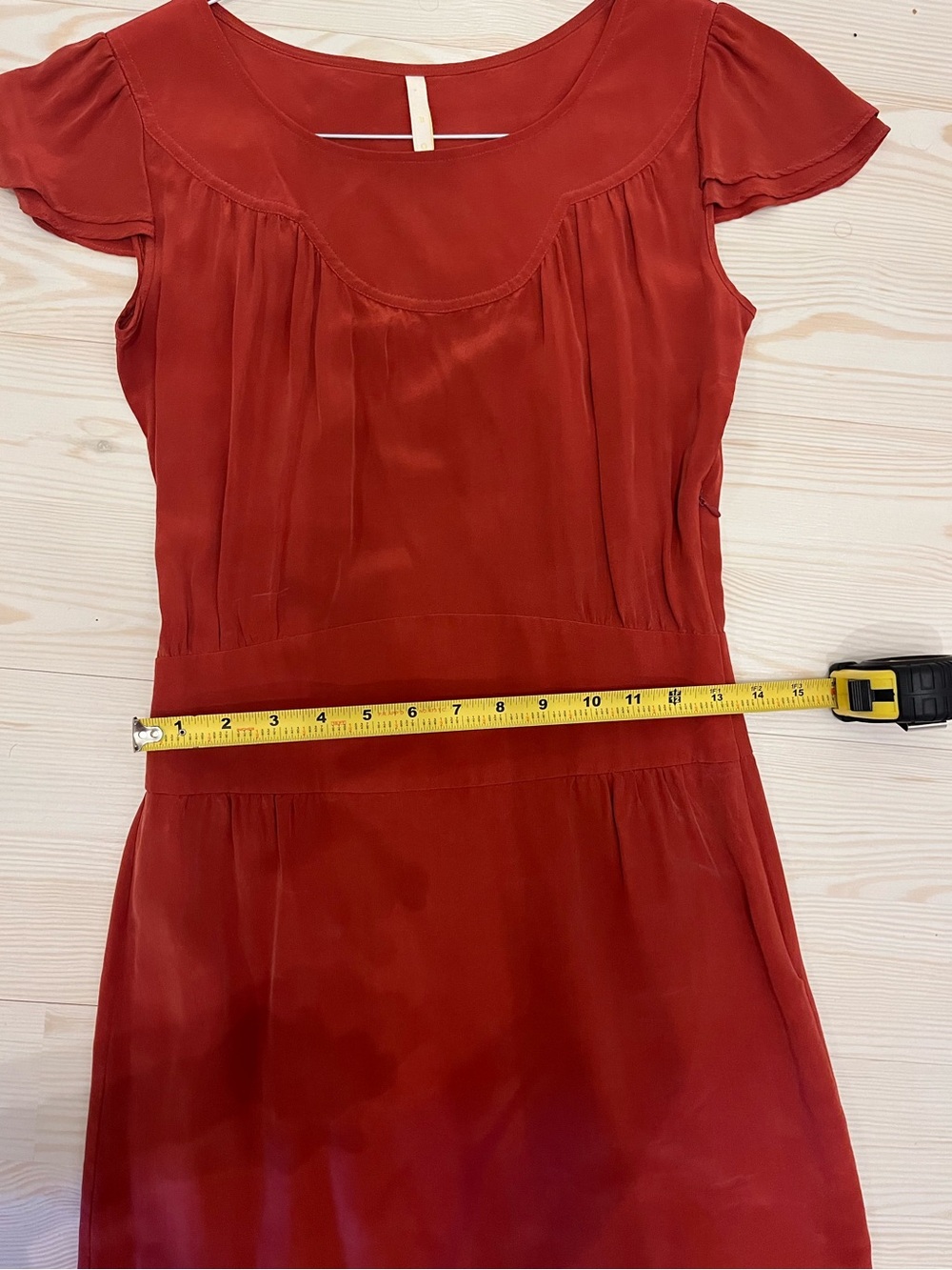 IRO PARIS Silk Rust Colored Dress - Picture 5 of 6